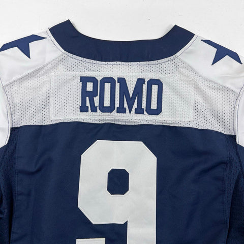 Nike Men's Dallas Cowboys Tony Romo #9 On Field Stitched Jersey Navy White Sz 44