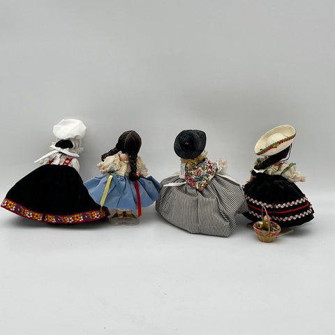 Madame Alexander Dolls Lot of 4 International Folk & Little Women Series 8"