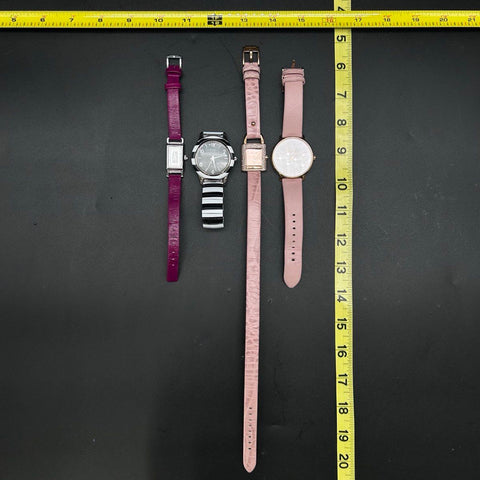 Michael Kors Coach Isaac Mizrahi Designer Womens Watch Lot of 4 Padlock Round
