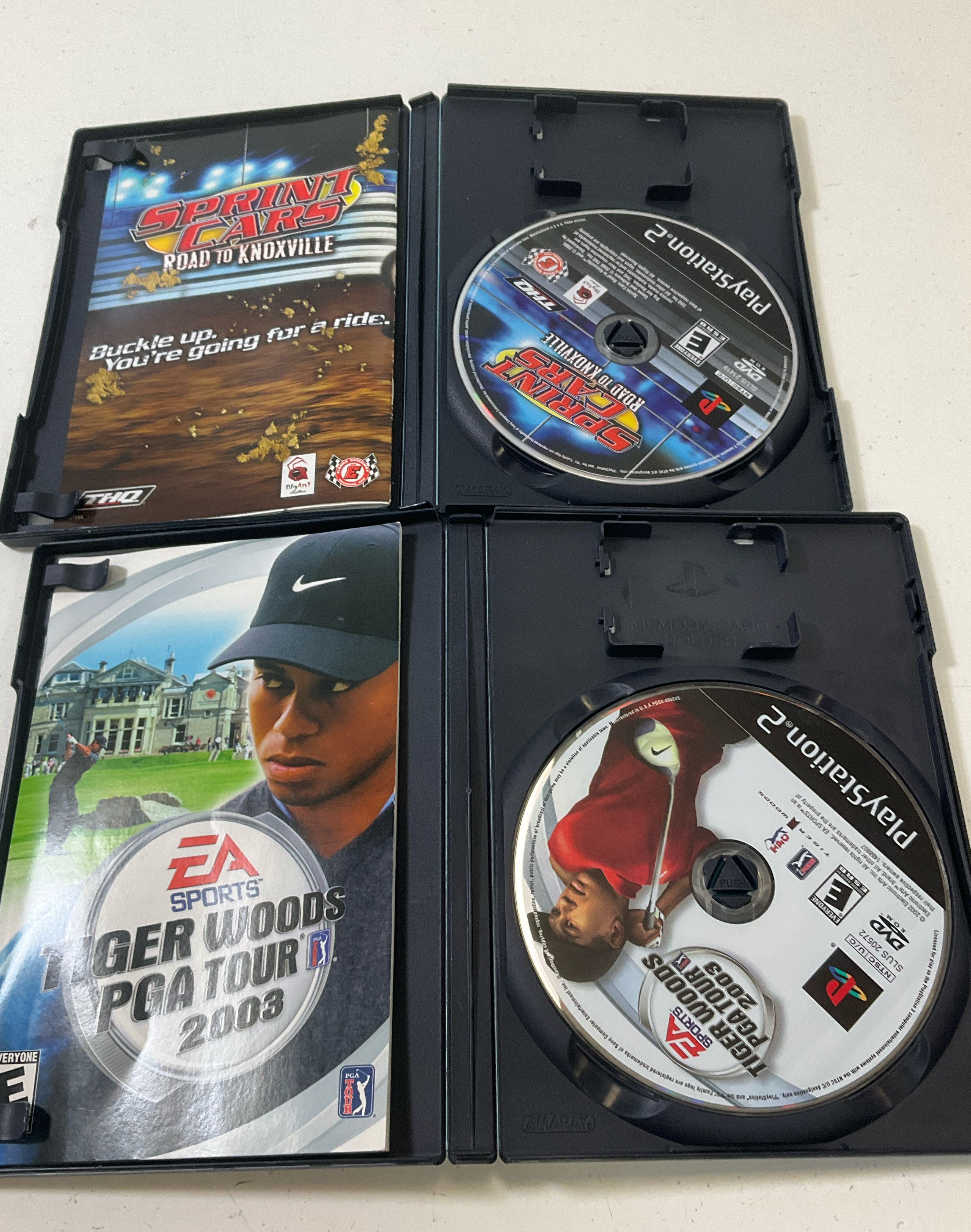 Playstation 2 5 Game Lot UNTESTED Cars Sprint Cars Need for Speed Carbon ESPN