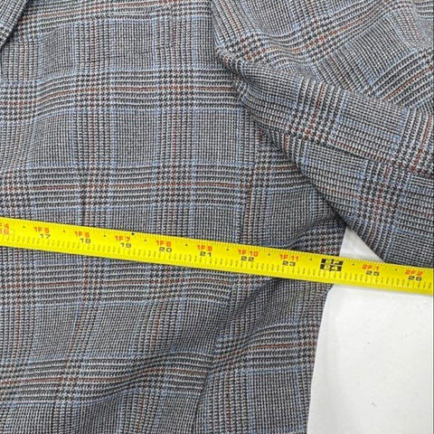 Hart Schaffner Marx Men's Gray Plaid Sport Coat Blazer Two Button Sz 46R