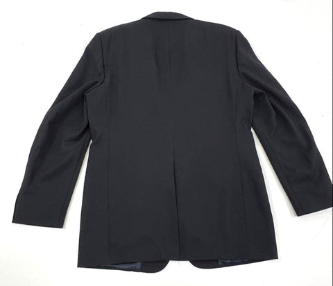 Vintage Saks Fifth Avenue by Adolfo Men's Black 2-Button Suit Coat Blazer USA