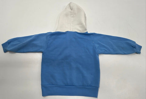 Vintage 1985 Smurfs Pampers Promo Kids 1/4 Zip Hoodie Blue Sz 4
