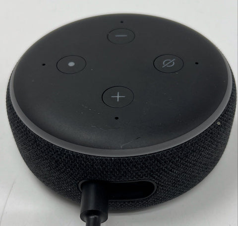 Amazon Echo Dot 3rd Generation Smart Speaker Charcoal With Power Adapter Tested