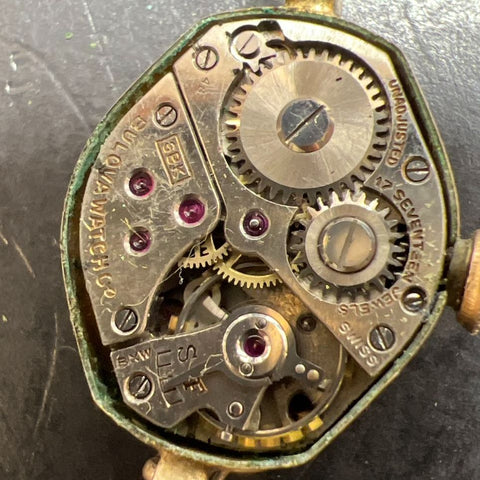 Vintage Bulova 10K Rolled Gold Case Watch Ticking