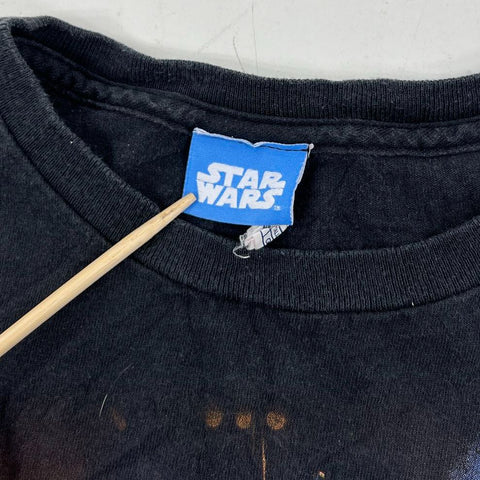 Vintage 2000s Star Wars Rock On Graphic T-Shirt Lucasfilm Promo Sz L