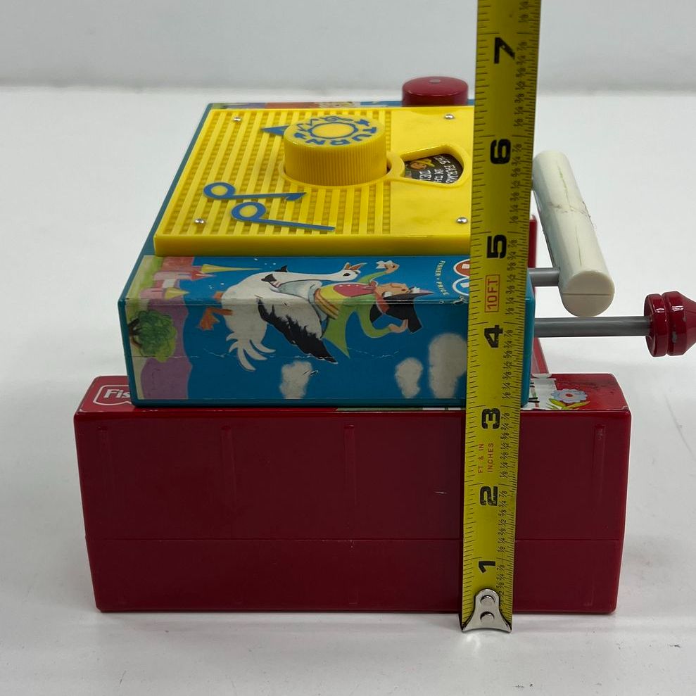 VTG Fisher Price Musical Teaching Clock & TV Radio Interactive Kids Toys Lot