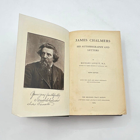 Antique James Chalmers His Autobiography & Letters Religious Tract Society Book