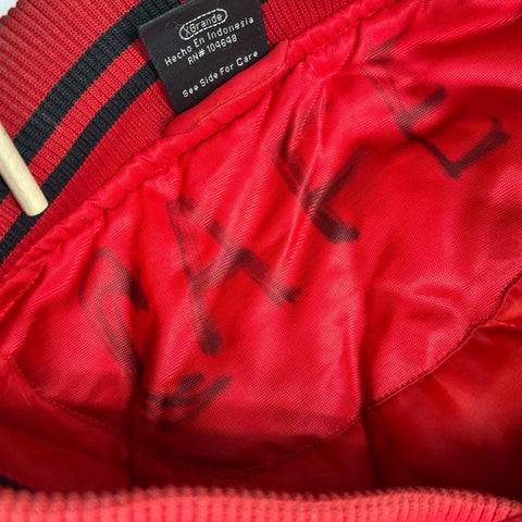 Vintage 90s Starter Men's Red Nebraska Huskers Puffer Bomber Jacket XL