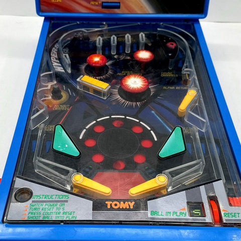 Tomy Astro Shooter Vintage Tabletop Pinball Game Retro Space Arcade Toy As-Is