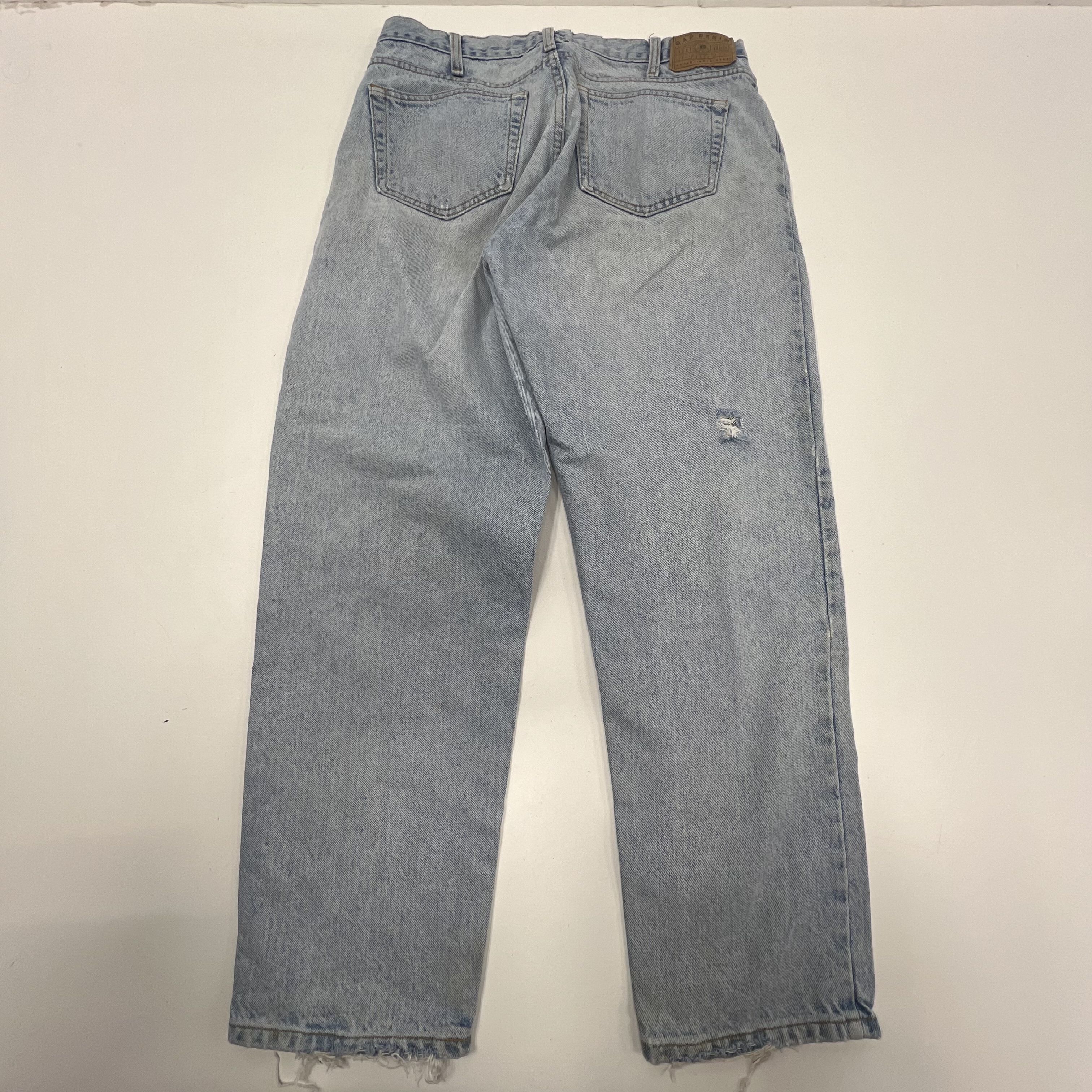 Vintage Gap Denim Men Easy Fit Best Basics Jean Blue 36x30 Distressed Lightwash