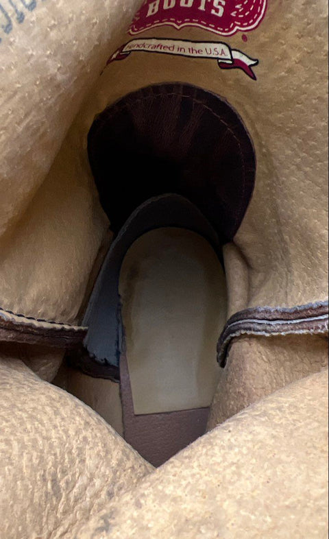 Nocona Kansas State Powercat Brown Leather Western Cowboy Boots Size 9.5D