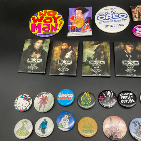 Collectible Pinback Button & Lapel Pin Lot Harry Potter Twilight Grateful Dead