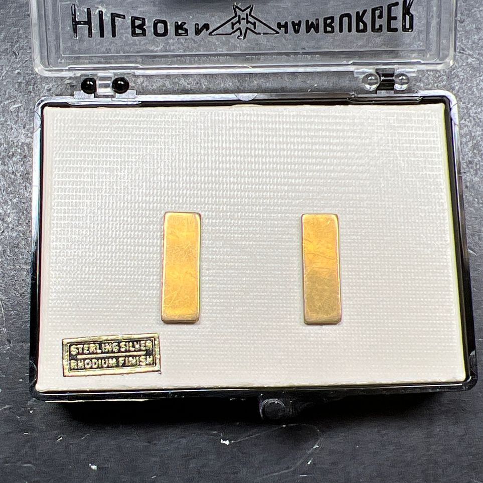 Vintage Hilborn Hamburger Sterling Silver Rhodium Finish Pins
