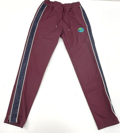 All City by Just Don Men's Maroon Tracksuit Set Jacket Track Pants Size M