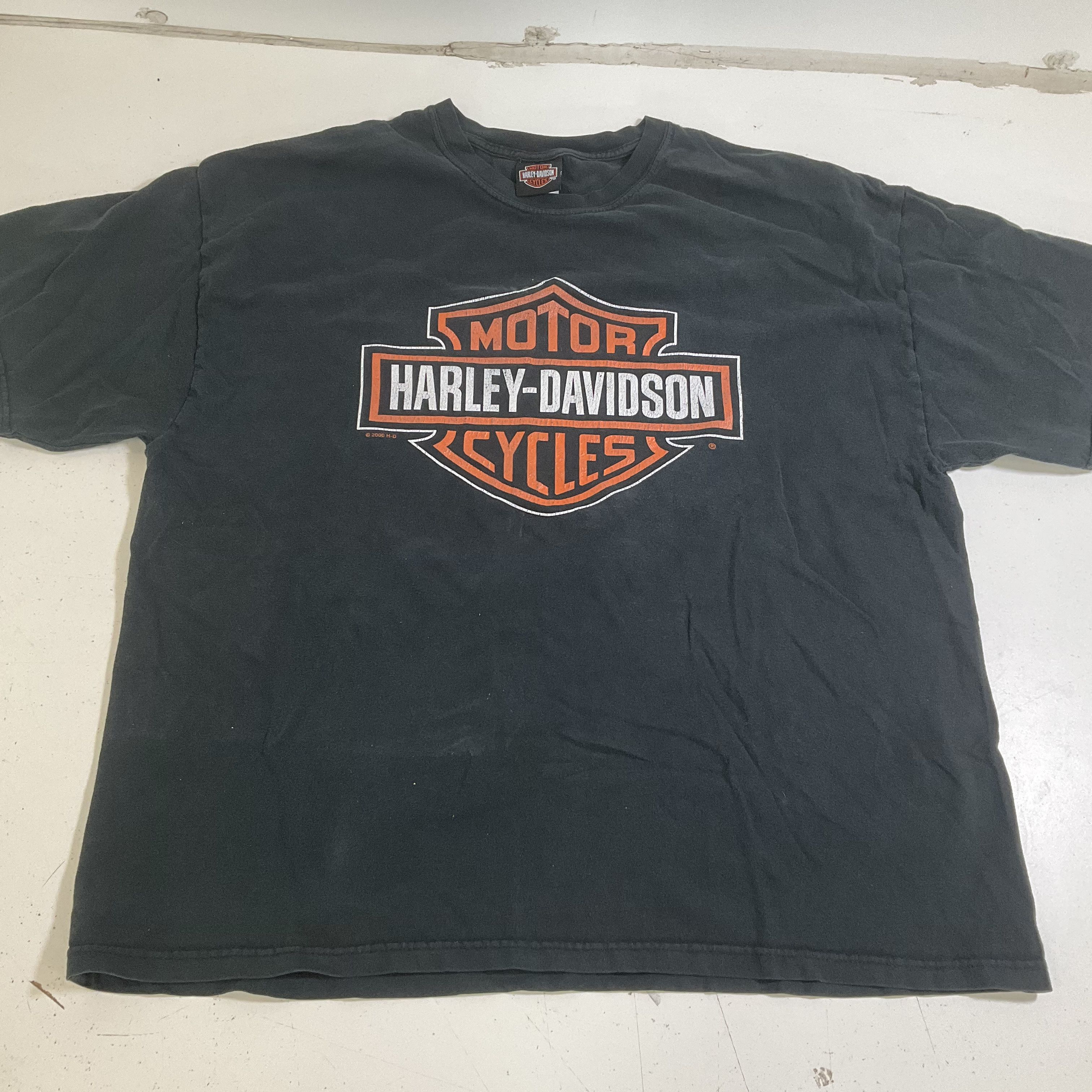Vintage Y2K Harley Davidson Seaford DE Eagle T Shirt Biker Mens 2XL