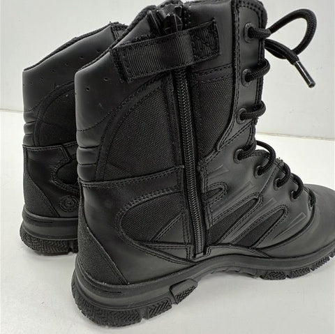 Original S.W.A.T. Force 8" Side Zip Black Tactical Duty Boots Men's Size 10