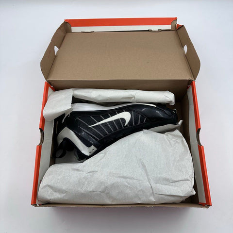 Nike Power Channel Baseball Cleats Black White Metallic Silver Size 15