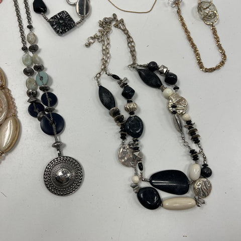 Chico's Modern Statement Beaded Costume Jewelry Necklace Lot of 12