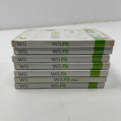 Nintendo Wii Fit & Wii Fit Plus Video Game Lot of 7 Games