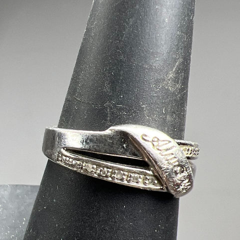 925 Sterling Silver Gemstone Always Ring Size 7 3.77g