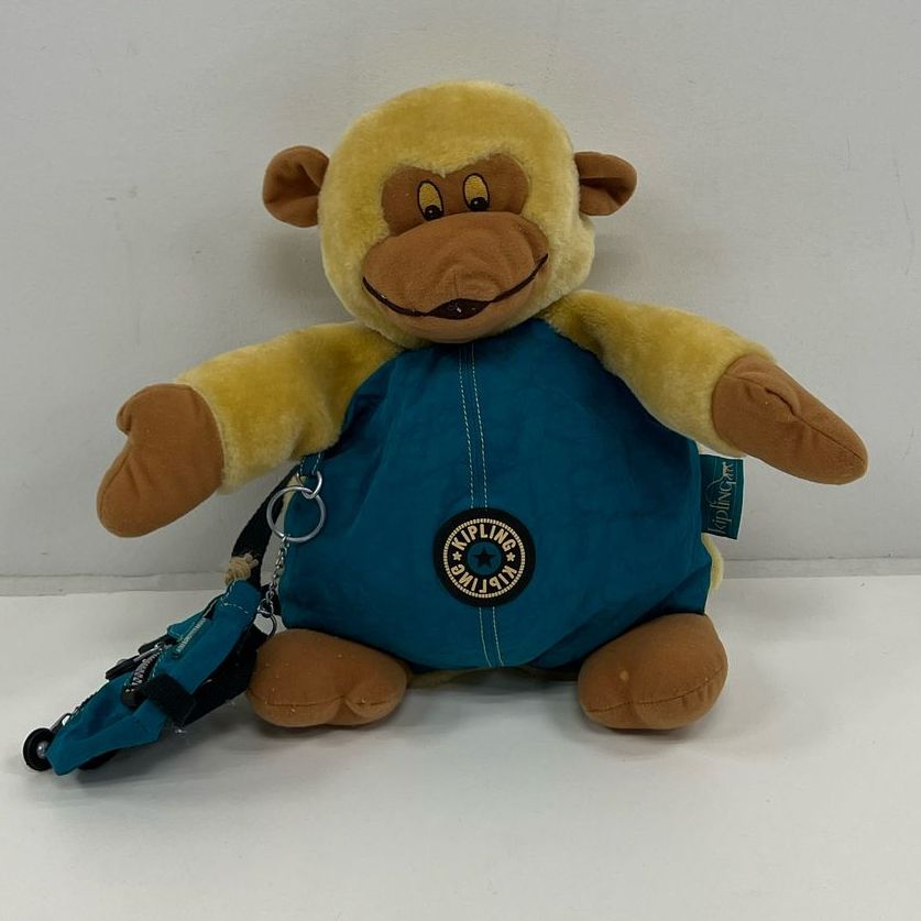 'Vintage Kipling Doudou Plush Monkey Backpack Rucksack