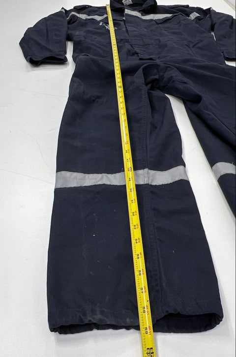 Y2K Fecsa French Navy Marine Nationale Reflective Work Coveralls Jumpsuit M