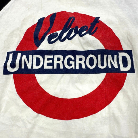 Velvet Underground London Underground Logo Raglan Baseball T-Shirt Sz M