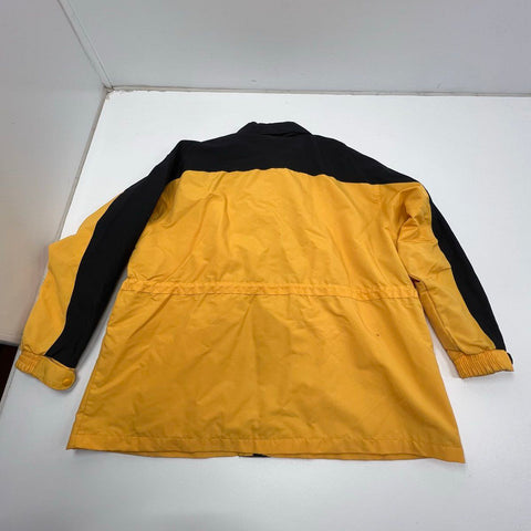 Vintage 90s Carhartt C48 Yellow Black Nylon Mesh Lined Jacket Coat Mens 2XL