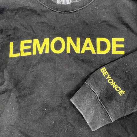 Beyonce Lemonade Black Graphic Crewneck Sweatshirt Women's Size M