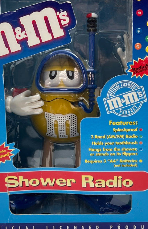 Vintage M&M's Yellow Scuba Shower Radio AM/FM RadioShack Exclusive NIB