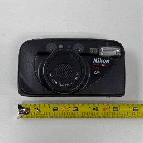 Vintage Nikon Zoom Touch 470 AF 35mm Point & Shoot Film Camera 35-70mm Lens