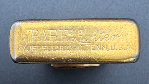 Vintage Park Lighter Purolator Logo Pink & Red Stones Murfreesboro TN USA