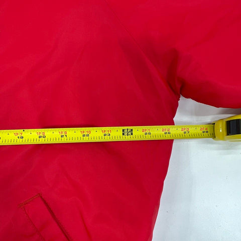 Vintage 80s Nebraska Huskers Quilted Satin Bomber Jacket Tackle Twill Sz XXL