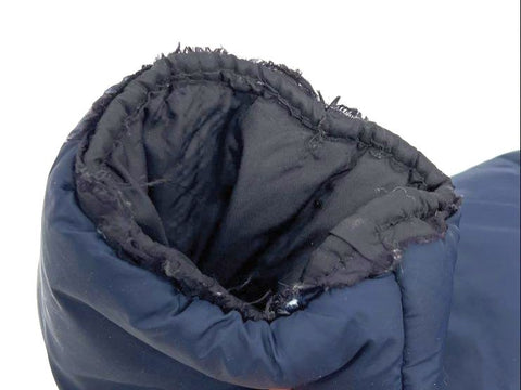 Diesel Youth Size 14 Navy Blue Long Puffer Coat Parka Hooded Faux Fur