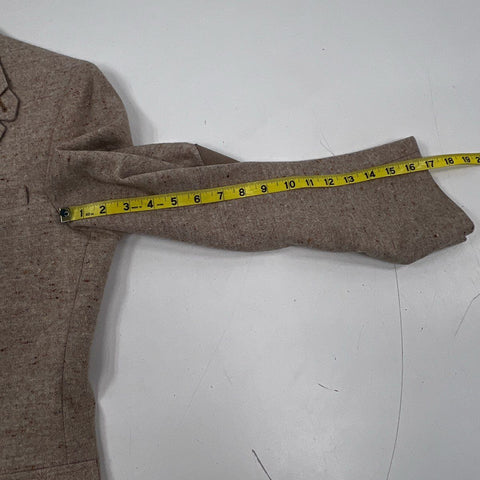 Vintage 70s Palm Clothing Suede Elbow Patch Tweed Sport Coat Blazer Sz 38