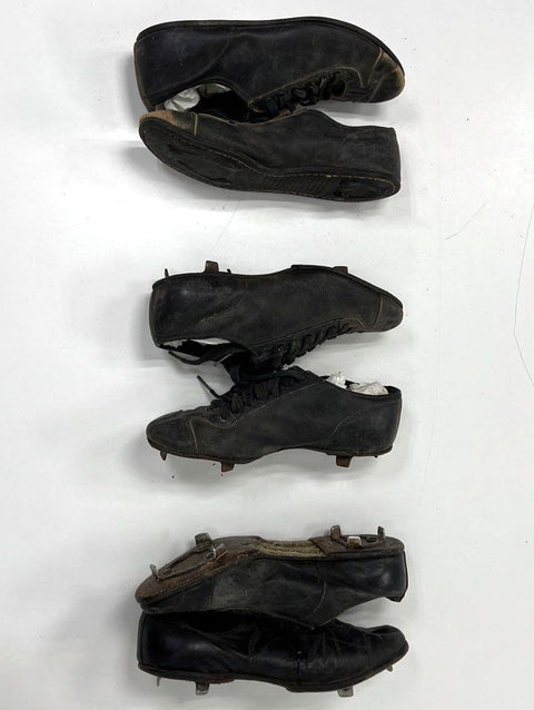 Vintage 1950s Hyde Leather Football Spiked Cleats Lot of 3 Pairs Size Mens