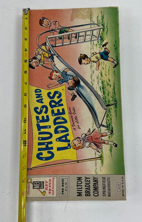 Vintage 1956 Milton Bradley Chutes and Ladders Board Game No. 4600 USA