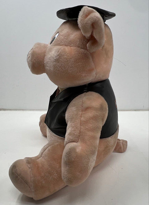Harley-Davidson Biker Pig Plush 17" Stuffed Animal HOG Mascot Collectible