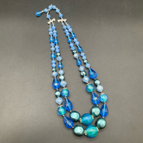 Vintage Napoli Signed & Multi-Strand Costume Jewelry Necklace Lot of 3