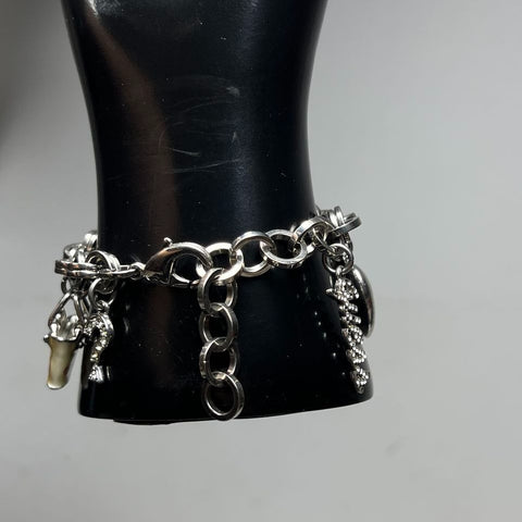 Guess Shoe Bag Charm Bracelet Heart Watch New Battery