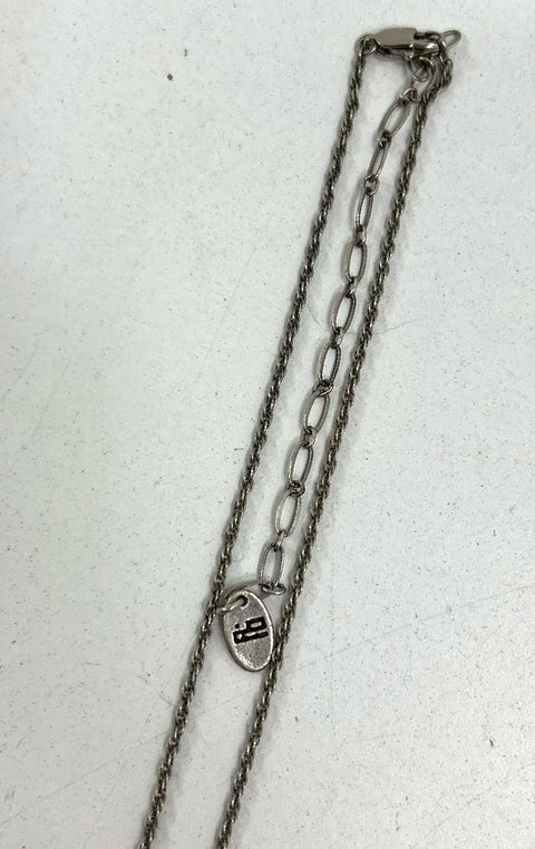 Vintage Ayala Bar Signed Cross Pendant Necklace Mixed Media Israeli Art Jewelry
