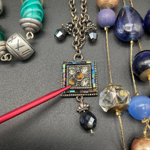 Fashion Costume Jewelry Lot of 8 Necklaces Vintage Modern Beaded Multi-Strand