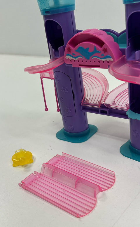 Vintage Collectible Mattel Polly Pocket Wild Waves Castle Slide Play Set Lot