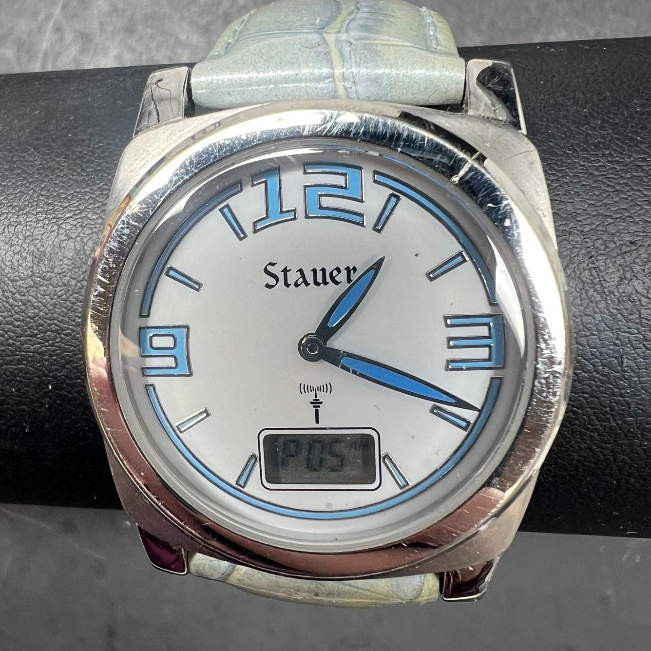 Stauer Watch STA15-LHU Automatic Self Winding Works! Leather Band