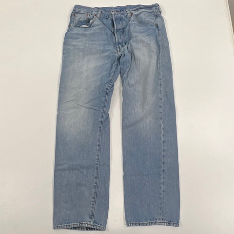 Levi's Premium 501 Original Fit Men's Jeans Light Wash Button Fly 38x32