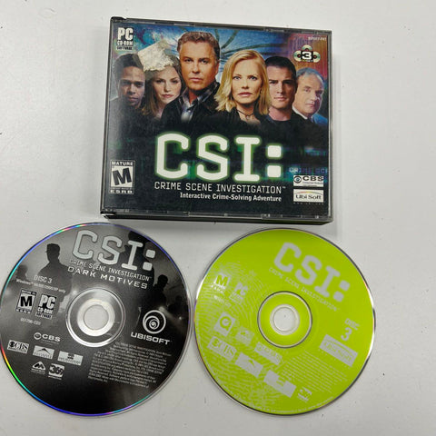 CSI Crime Scene Investigation Law & Order 2000s PC CD-ROM 5 Game Lot Ubisoft