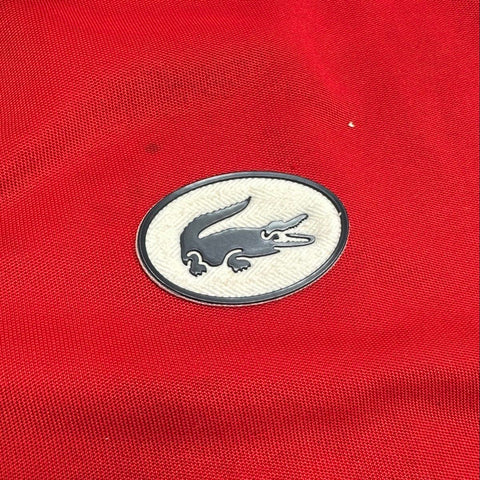 Lacoste Men's Red Stripe Sleeve Full Zip Regular Fit Track Jacket Size XXL