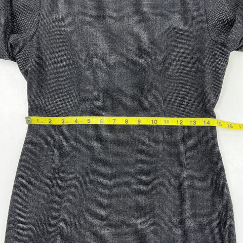 Vintage Pendleton Women's Gray Virgin Wool Long Sleeve Dress Sz 4 Petite