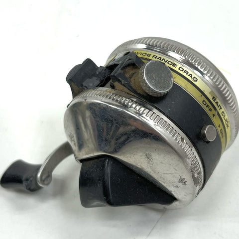 Vintage Zebco 33 & 404 Spincast Fishing Reels Lot of 2 Silver & Black